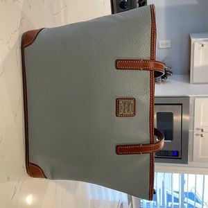 Dooney and Bourke blue/pink handbag. 15x10